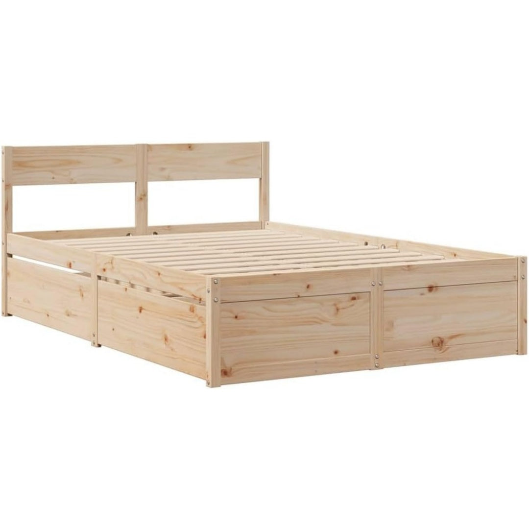 Eleganza pratica basi a doghe in legno con contenitore