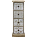 Design versatile com貌 e cassettiere in legno salvaspazio bianco