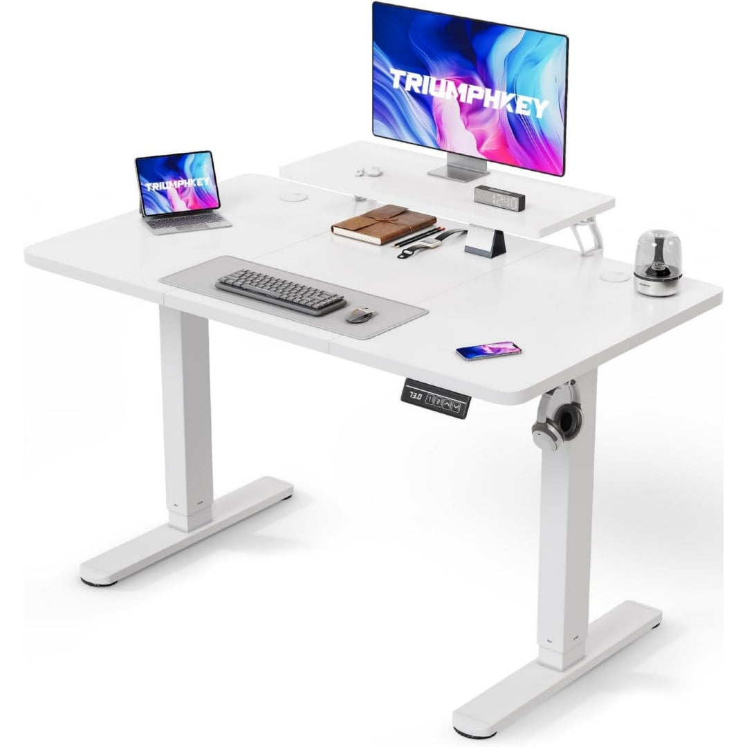 Eleganza pratica postazioni di lavoro per computer regolabile bianco