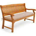 Soluzione funzionale cuscini per panche in tessuto beige