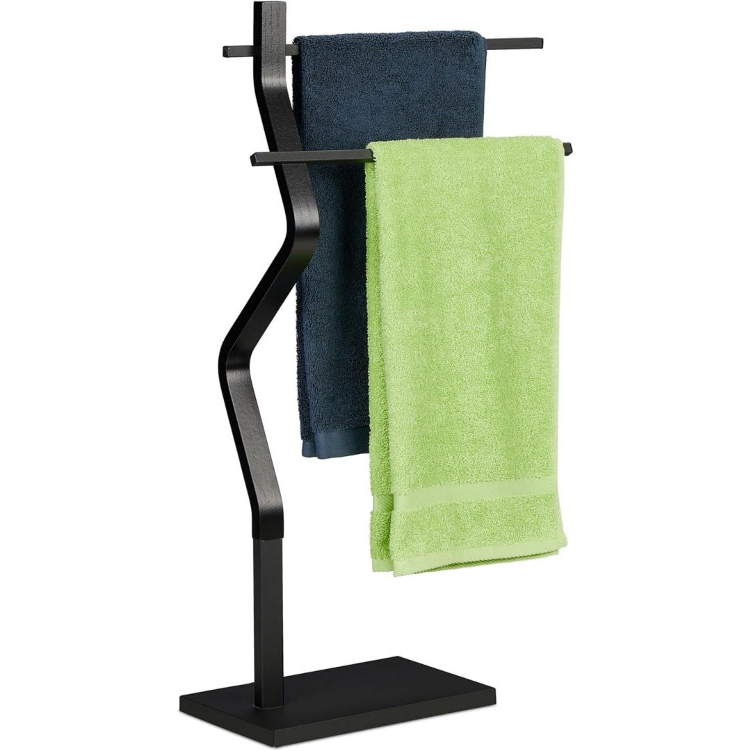 Design versatile portasciugamani da terra nero