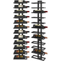 Stile raffinato porta bottiglie da vino da parete nero