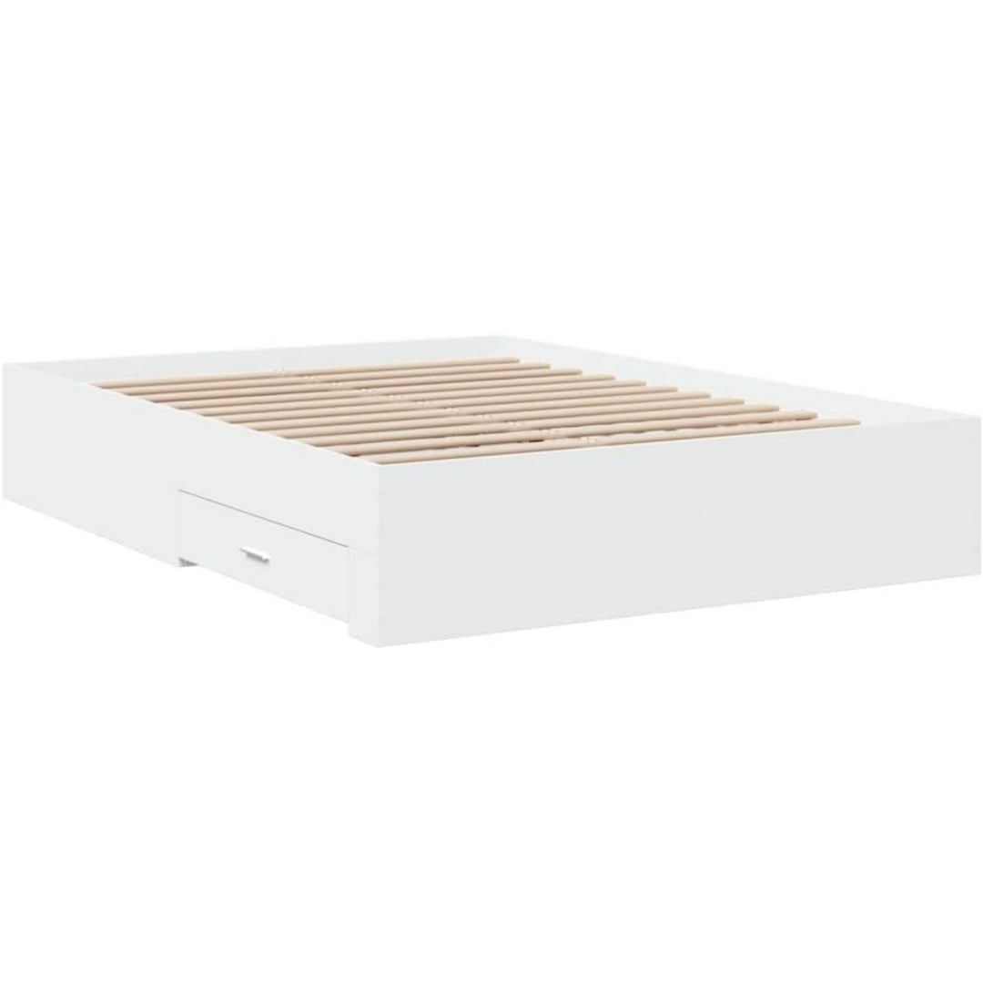 Finitura armoniosa basi a doghe in legno con contenitore bianco