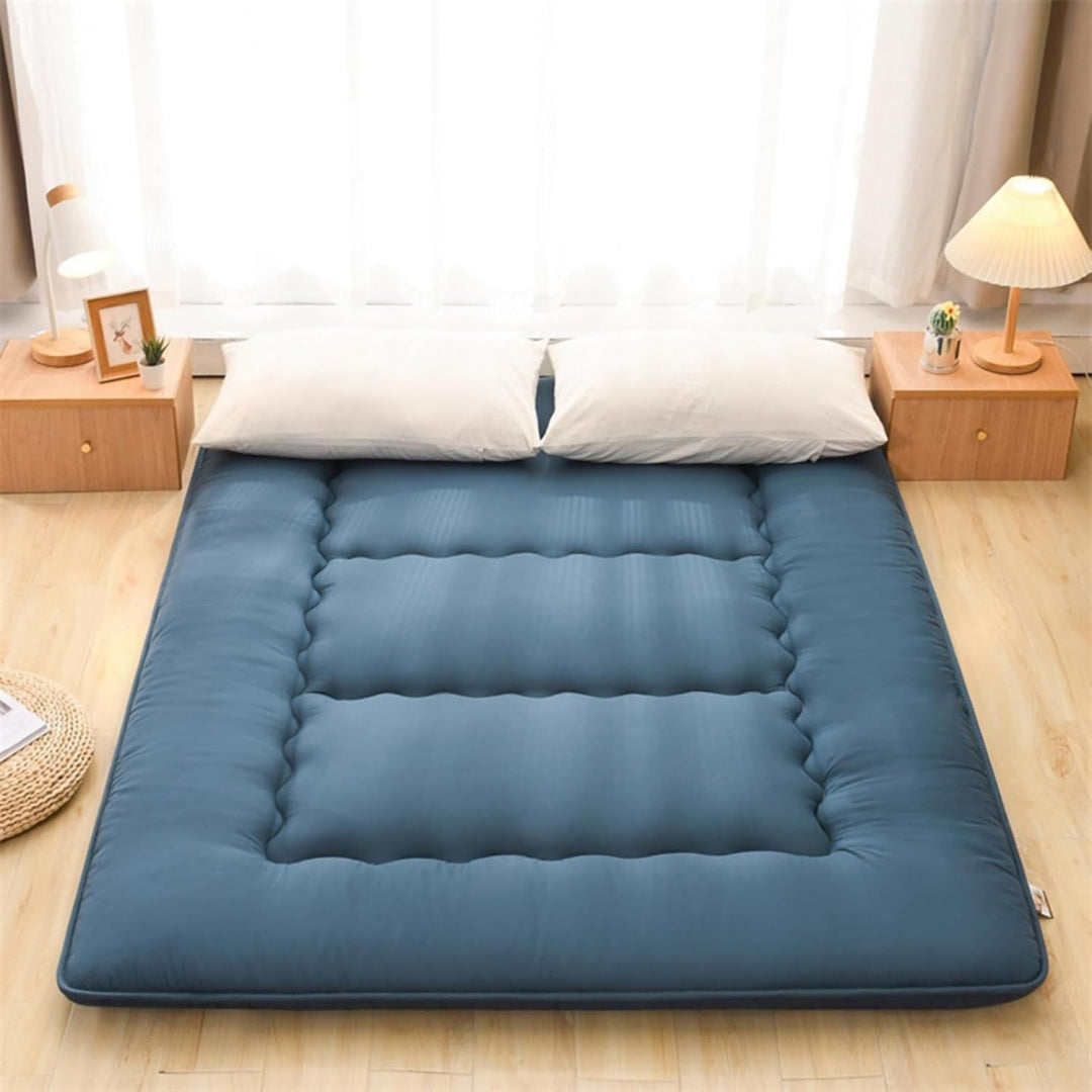 Design versatile materassi futon in tessuto pieghevole blu