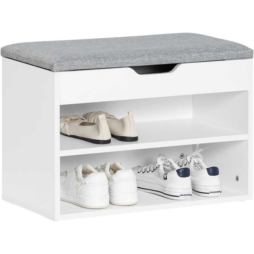 Design versatile panche contenitore in legno bianco