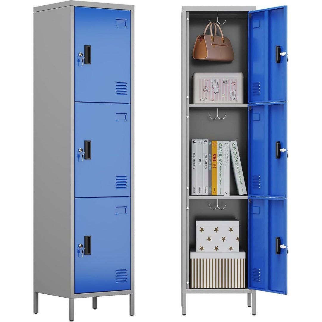Arredo contemporaneo armadi archivio in metallo grigio
